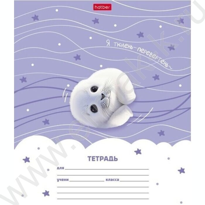 Тетрадь  12л линейка "тюЛень" 5видов | Фото 3