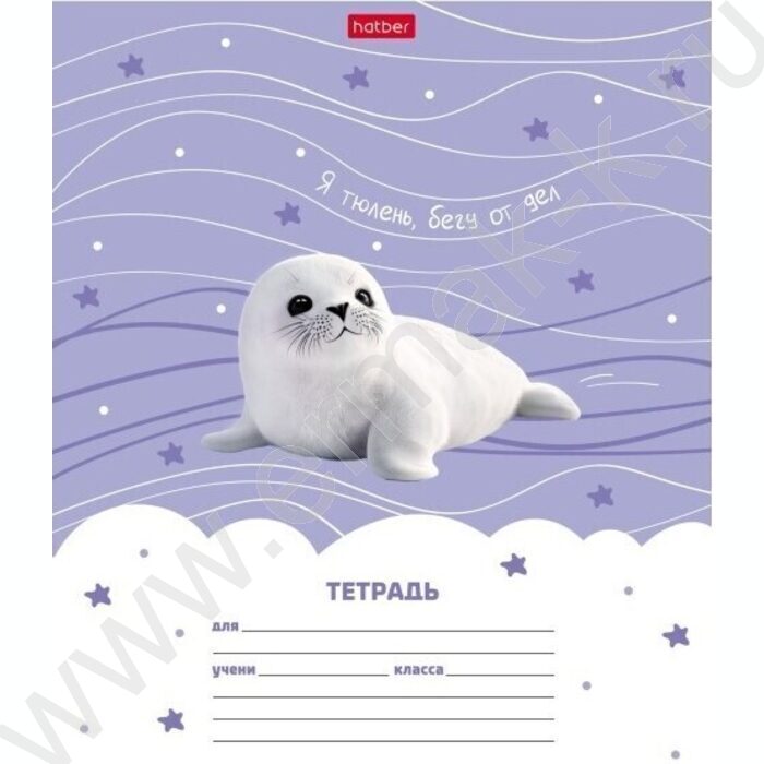 Тетрадь  12л линейка "тюЛень" 5видов | Фото 5