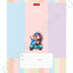 Тетрадь  12л линейка "Ежик-мечтатель" 5видов | Фото 5