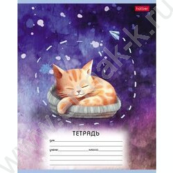 Тетрадь  12л линейка "Пушистые сны" 5видов | Фото 1