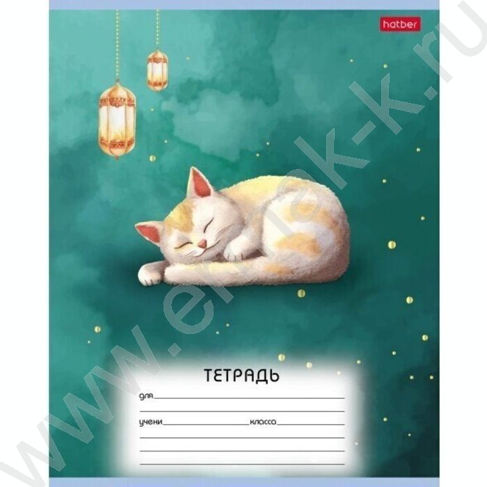 Тетрадь  12л линейка "Пушистые сны" 5видов | Фото 4