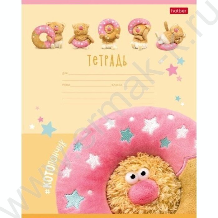 Тетрадь  12л линейка "Кофейные коты" 5видов | Фото 2