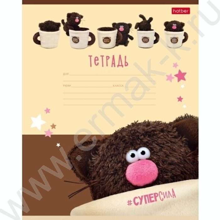Тетрадь  12л линейка "Кофейные коты" 5видов | Фото 5