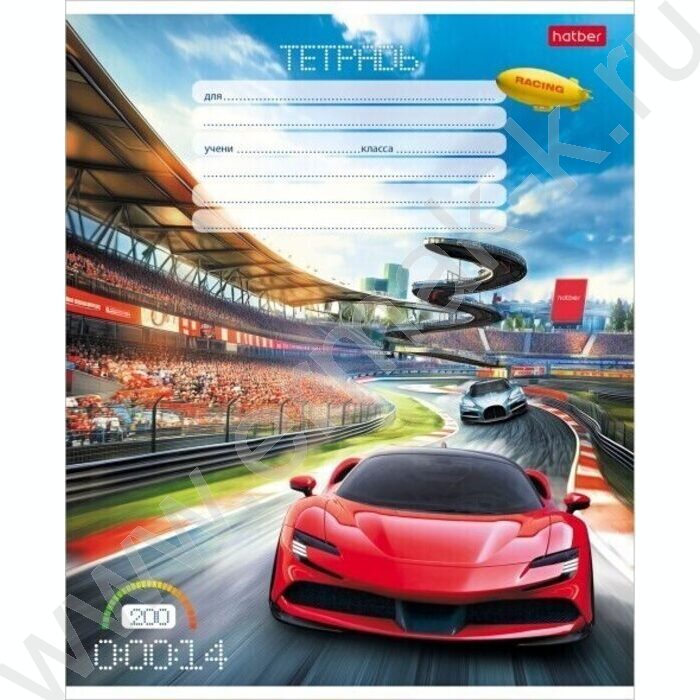 Тетрадь  12л клетка "Престижные гонки" 5видов | Фото 4