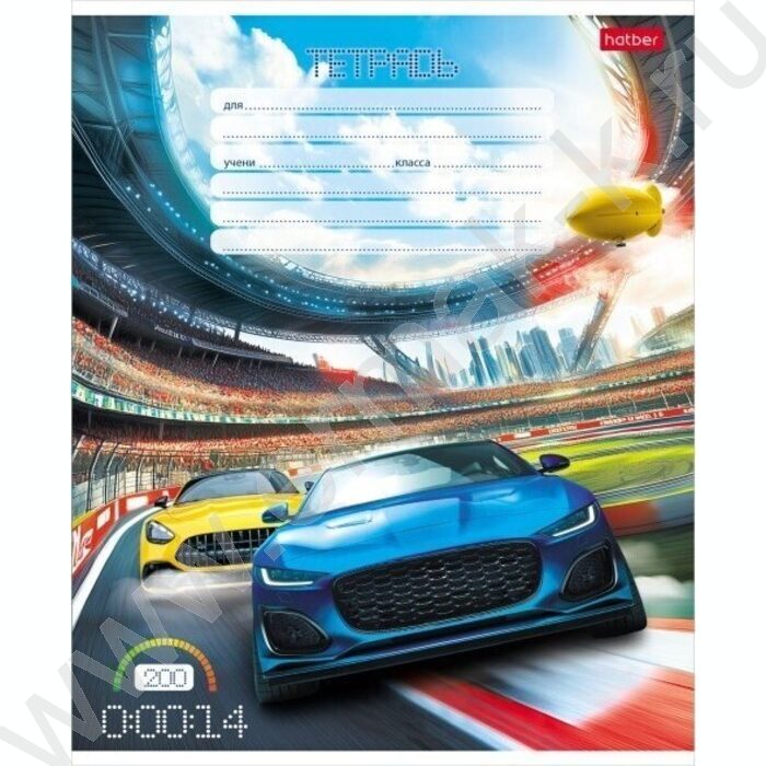 Тетрадь  12л клетка "Престижные гонки" 5видов | Фото 5