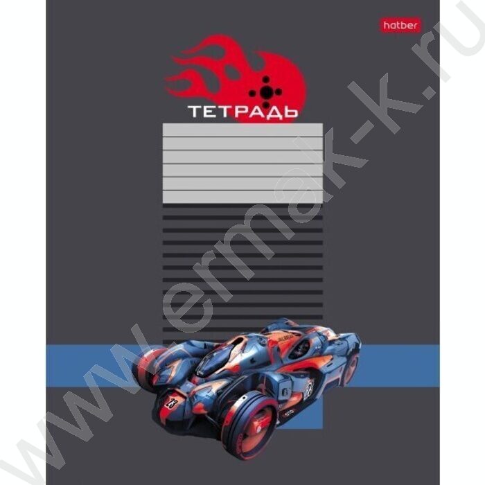 Тетрадь  12л клетка "Багги" 5видов | Фото 4