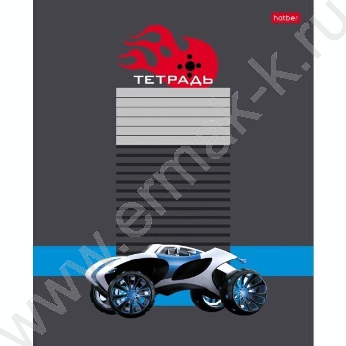 Тетрадь  12л клетка "Багги" 5видов | Фото 5