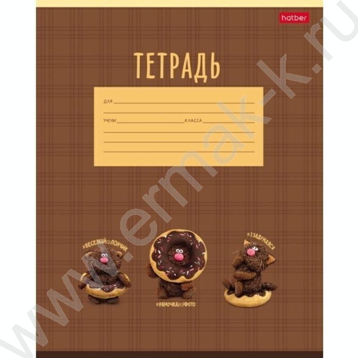 Тетрадь  12л клетка "Кофейные коты- Выпуск №1" 5видов | Фото 2