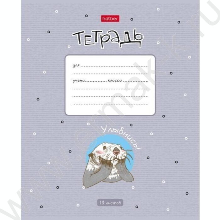 Тетрадь  18л клетка "Калан Кеша" 5видов | Фото 2