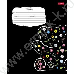 Тетрадь  18л клетка "Цветущие зверушки" 5видов | Фото 1