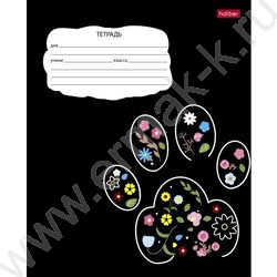 Тетрадь  18л клетка "Цветущие зверушки" 5видов | Фото 3