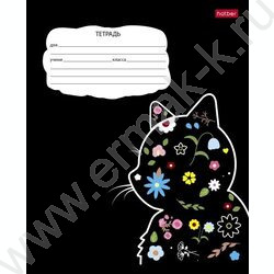 Тетрадь  18л клетка "Цветущие зверушки" 5видов | Фото 5