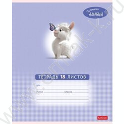 Тетрадь  18л клетка "Маленький альпака" 5видов | Фото 2