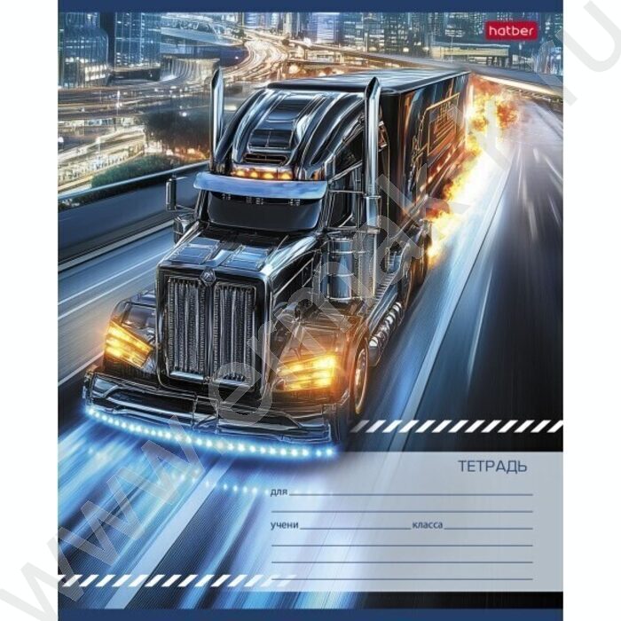 Тетрадь  18л клетка "Super truck" 5видов | Фото 2