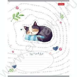 Тетрадь  24л клетка "Пушистые сны" 5видов | Фото 5