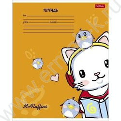 Тетрадь  24л клетка "Мак Флаффинс" 5видов | Фото 1