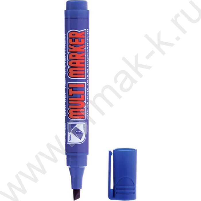 Маркер перм. /синий/ 5мм косой "Multi Marker Chisel"     | Фото 1