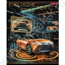 Тетрадь  40л клетка/пластик обл. "Exclusive car" | Фото 3