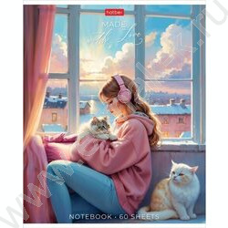 Тетрадь  60л линейка "В хорошей компании" /ламинация Soft-touch/ 5видов | Фото 5