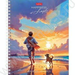 Тетрадь  80л линейка/спираль "В хорошей компании" /ламинация Soft-touch/ ассорти | Фото 2