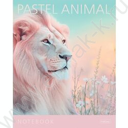 Тетрадь  96л клетка/пластик обл. "Pastel Animals" ассорти | Фото 3