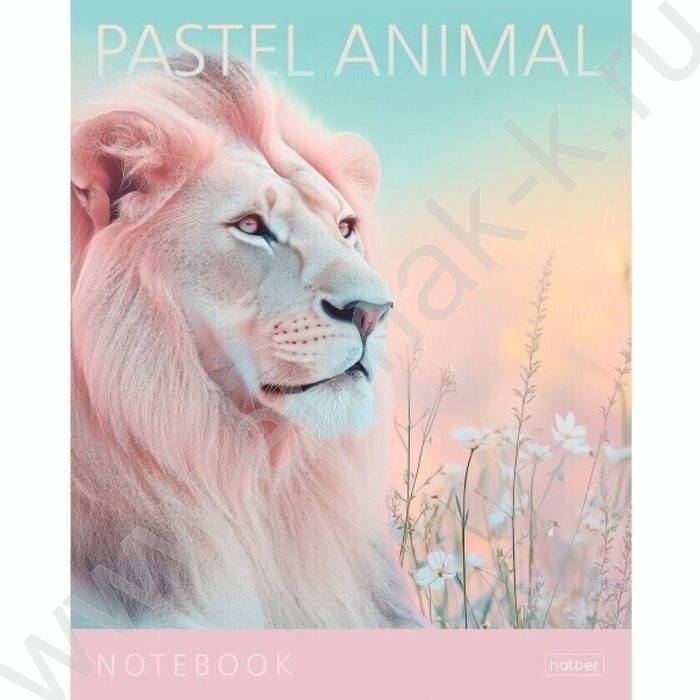 Тетрадь  96л клетка/пластик обл. "Pastel Animals" ассорти | Фото 3