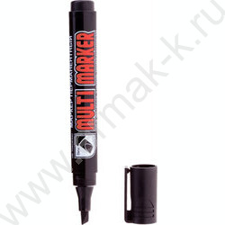 Маркер перм. /черный/ 5мм косой "Multi Marker Chisel" | Фото 1