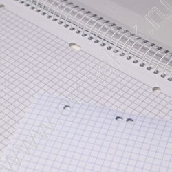 Тетрадь 120л А4 клетка/спираль/3цв.раздел.,многоуров.перфорация "Кракелюр" ламинация Soft-touch | Фото 2
