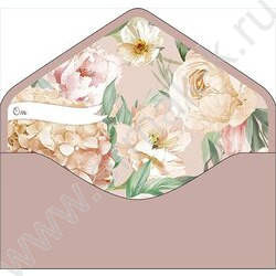 Конверт д/денег  83*167мм "В чудесный день Свадьбы" | Фото 2