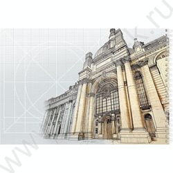 Альбом д/черчения-спираль 30л "Архитектура в чертежах-2" | Фото 3