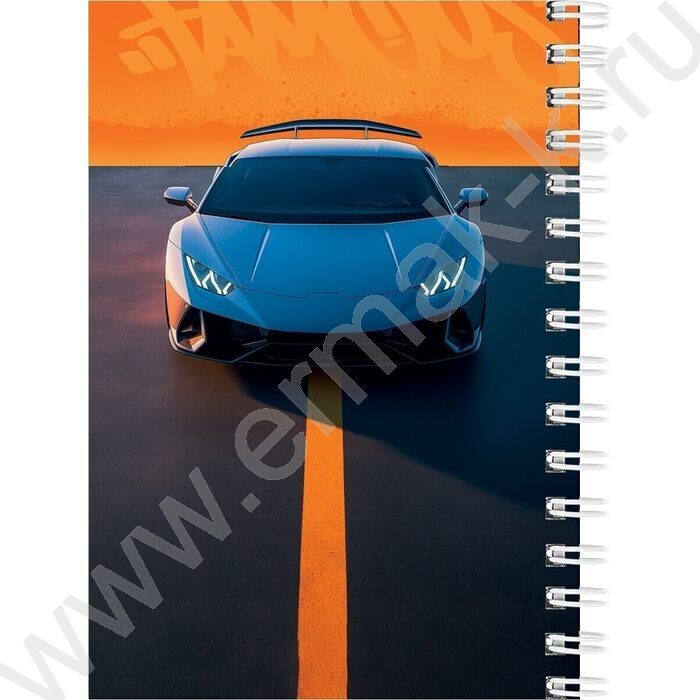 Зап. книжка 120л А6 спираль "Шикарные автомобили-1" ассорти | Фото 4