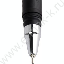 Ручка шар B&W.MARBLE 0,7мм синяя /черно-бел.кругл. корп. ultra-soft touch, резиновый держатель | Фото 4