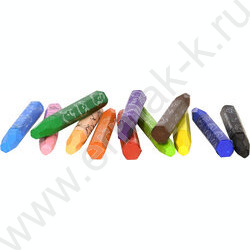 Пастель масляная 12цв шестигранная d=11 мм /картон.кор. | Фото 5