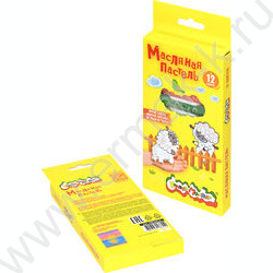 Пастель масляная 12цв шестигранная d=11 мм /картон.кор. | Фото 8