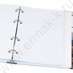 Тетрадь  80л клетка/кольца "Вид на мегаполис" /глянец/лён | Фото 3