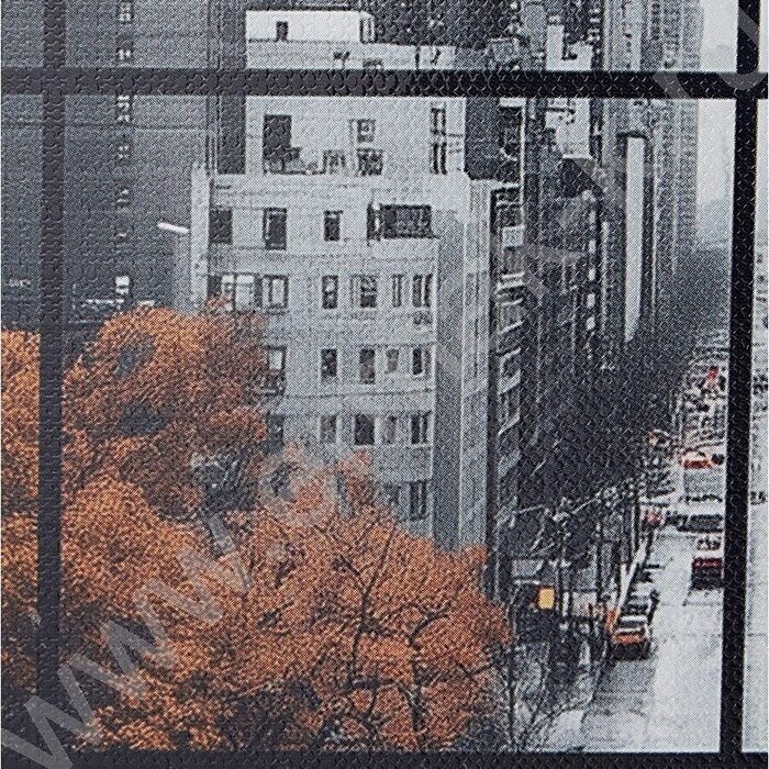 Тетрадь  80л клетка/кольца "Вид на мегаполис" /глянец/лён | Фото 6