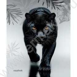 Тетрадь  80л клетка/кольца "Грациозная пантера-2" /глянец/лён | Фото 2