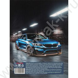 Тетрадь  80л клетка/кольца "Синий автомобиль-8" /глянец/лён | Фото 5