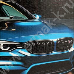 Тетрадь  80л клетка/кольца "Синий автомобиль-8" /глянец/лён | Фото 6