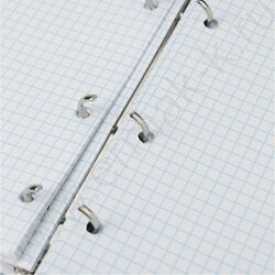 Тетрадь  80л клетка/кольца "Синий мрамор" /глянец/лён | Фото 4