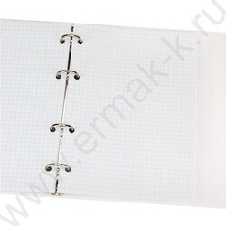 Тетрадь  80л клетка/кольца "Чёрные надписи" /глянец/лён | Фото 3