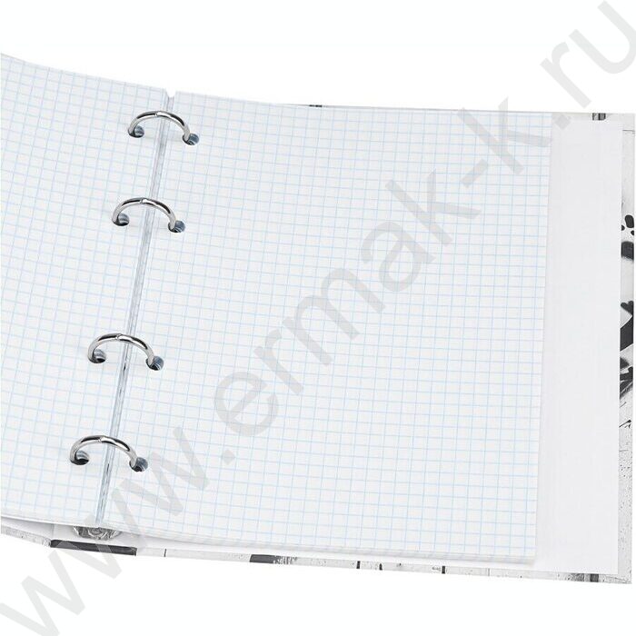 Тетрадь  80л клетка/кольца "Граффтити с красным" | Фото 3