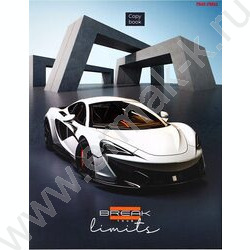 Тетрадь 160л клетка/кольца "Белый автомобиль-4" | Фото 2