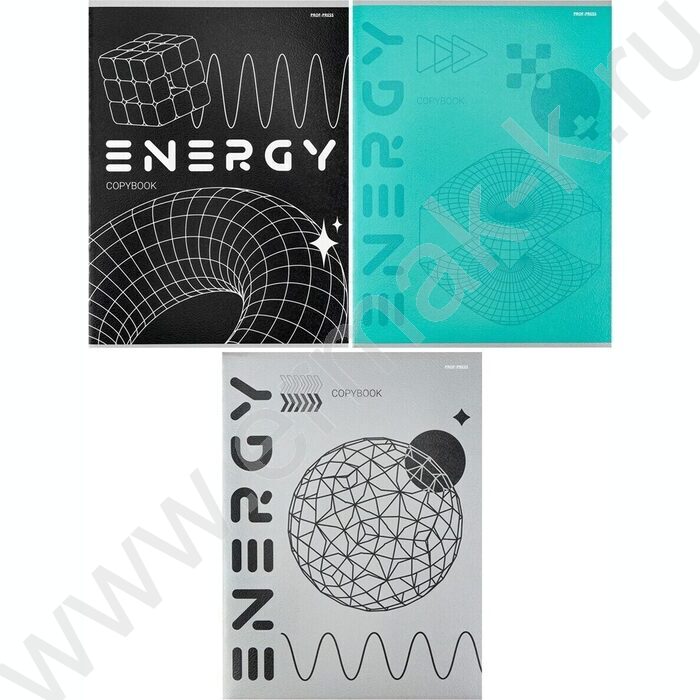 Тетрадь  96л А4 клетка "Фигуры и линии" | Фото 1