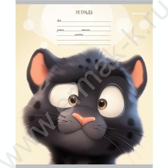 Тетрадь  12л линейка "Мордочки животных-1" 5видов | Фото 2