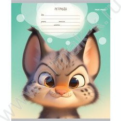 Тетрадь  12л линейка "Мордочки животных-1" 5видов | Фото 4