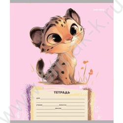 Тетрадь  12л линейка косая "Забавные животные-4" /твин-лак/ 5видов | Фото 4