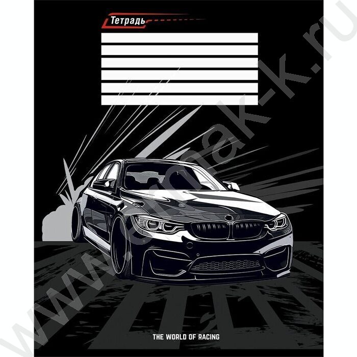 Тетрадь  12л линейка косая "Микс авто" /твин-лак/ 5видов | Фото 6