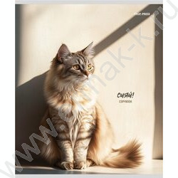 Тетрадь  48л клетка "Котики на солнце" /лен/ ассорти | Фото 4