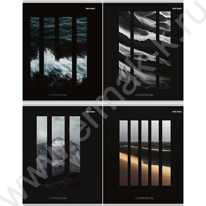 Тетрадь  96л клетка "Виды природы-5" /лен/ ассорти | Фото 1